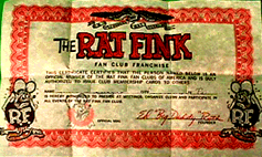 Rat Fink Certificate